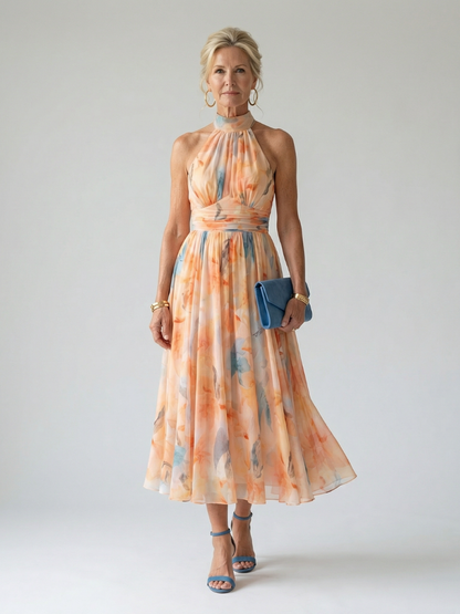 Elin | Soft Halter Vestido Midi