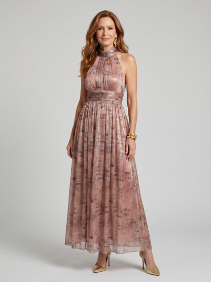Imogen | Textured Finish Sleeveless Vestido Midi