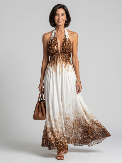 Orlune | Pleated White Vestido Midi