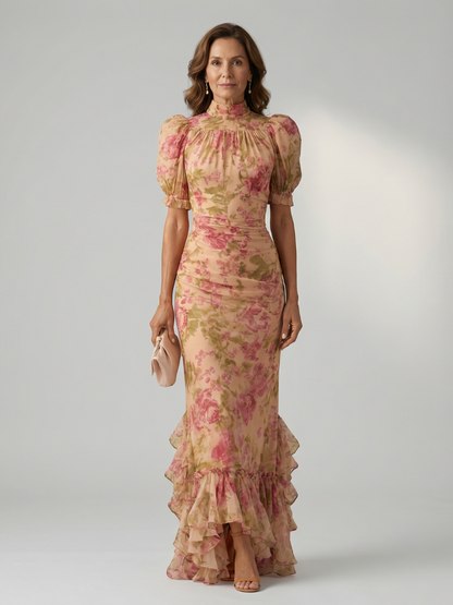 Vianne | Gentle High Neck Vestido Maxi