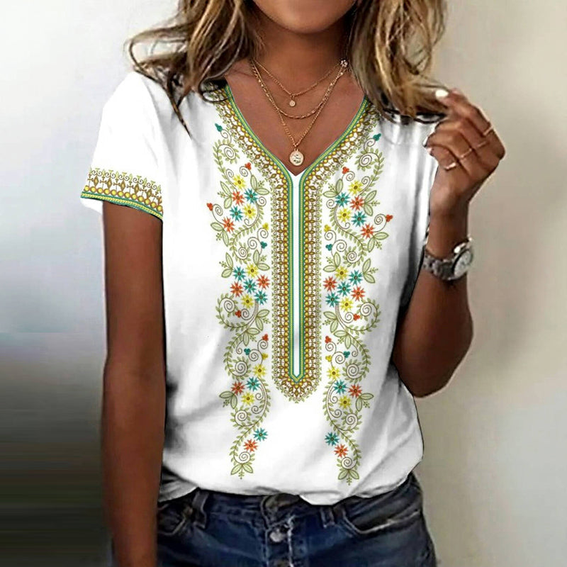 Goldie | Inspiración Vintage Casual Refinado T-Camisa