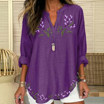 Inspiración Vintage Casual Refinado Blusa