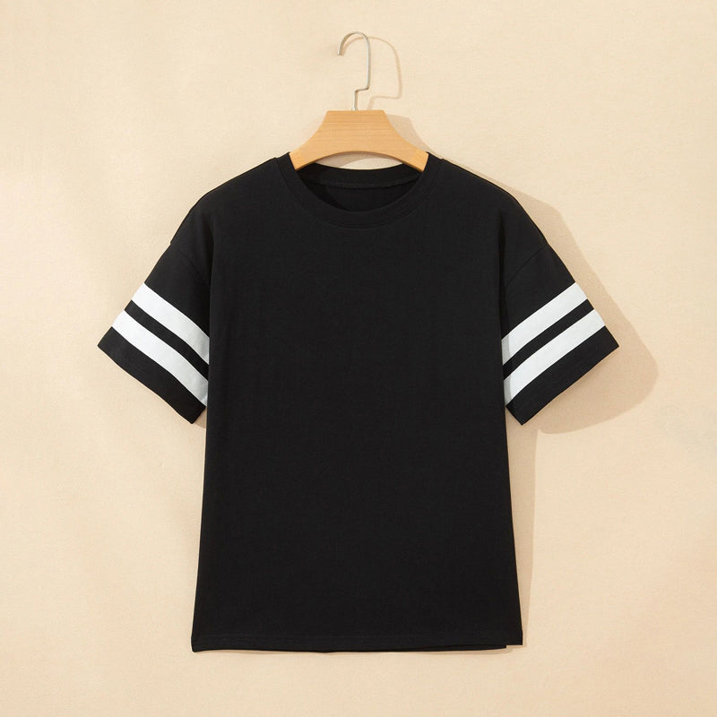 Casual Refinado de Líneas Canale Camiseta Premium Cotton