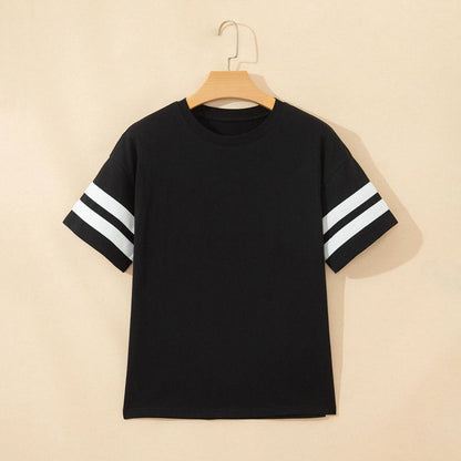 Casual Refinado de Líneas Canale Camiseta Premium Cotton