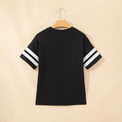 Casual Refinado de Líneas Canale Camiseta Premium Cotton