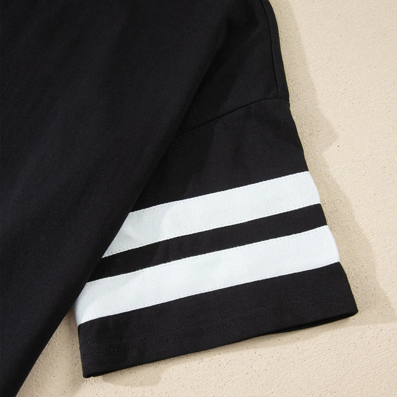 Casual Refinado de Líneas Canale Camiseta Premium Cotton