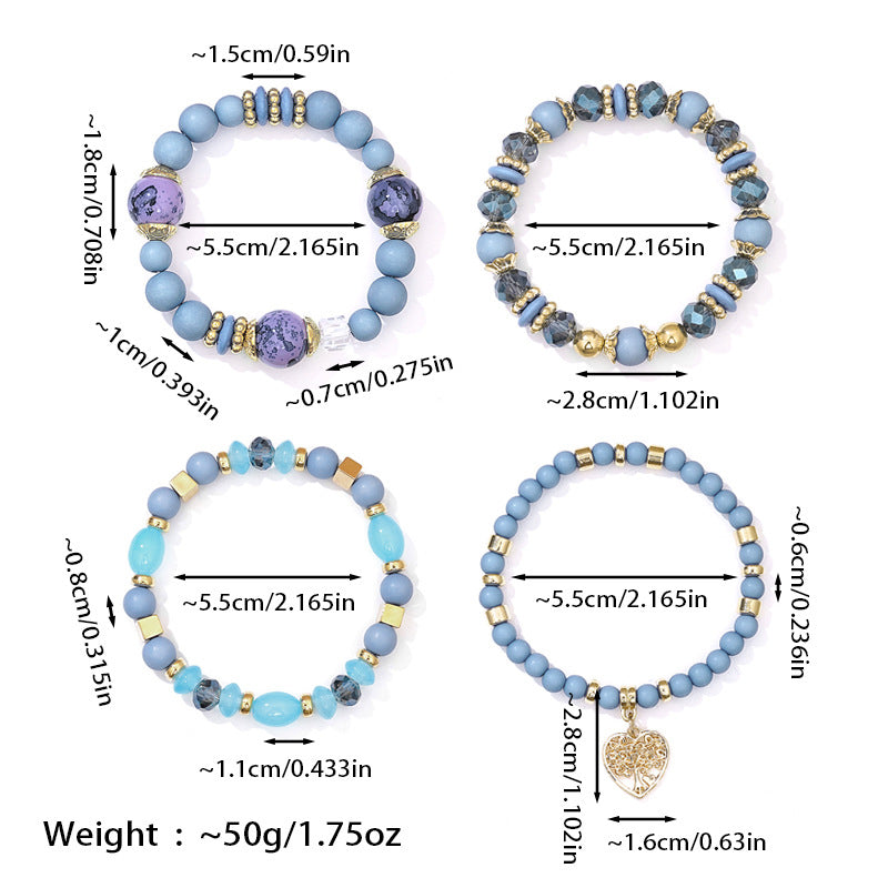 Boho-Chic Brazalete de Perlas Orgánicas