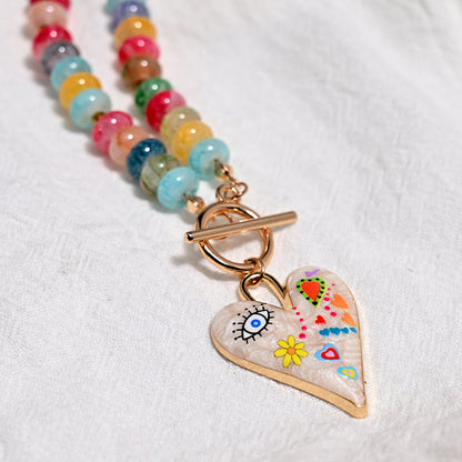 Silueta Corazón Perlenkette