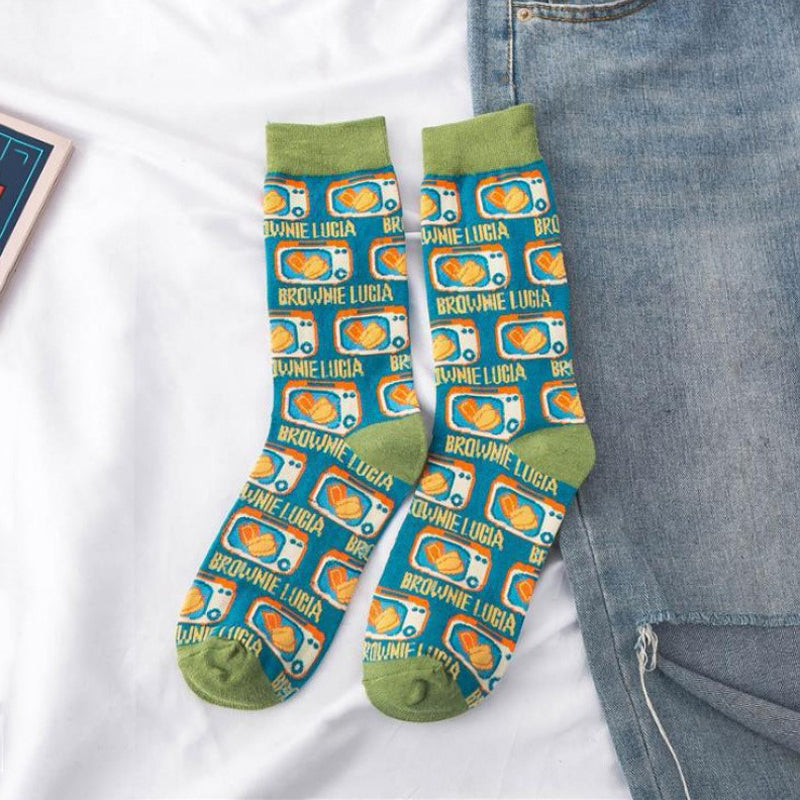 Inspiración Vintage-Freizeitsocken