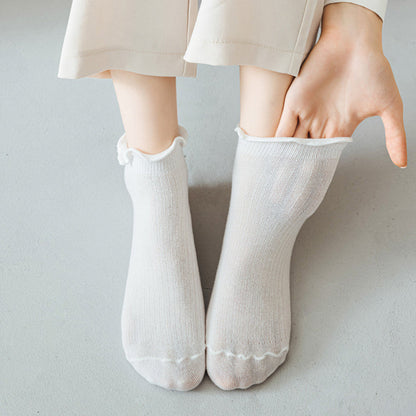 Lässige Einfarbige Calcetines de Hilo