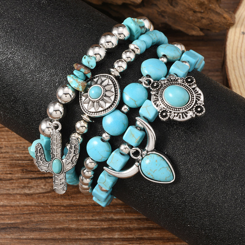 Boho-Chic Brazalete de Perlas Orgánicas