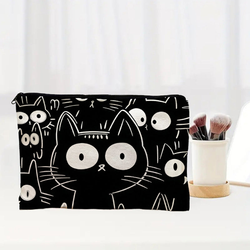 Lässige Bolso de Lujo con Katzenmuster