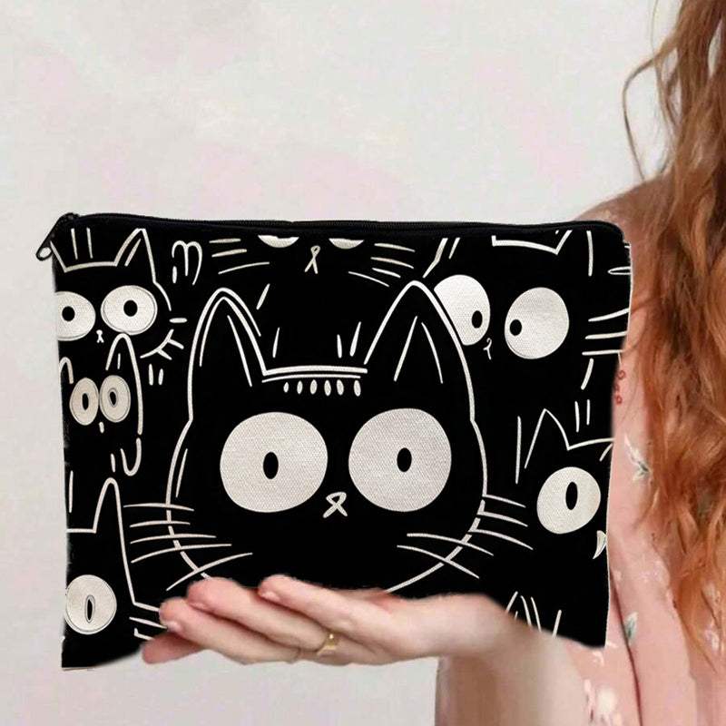 Lässige Bolso de Lujo con Katzenmuster