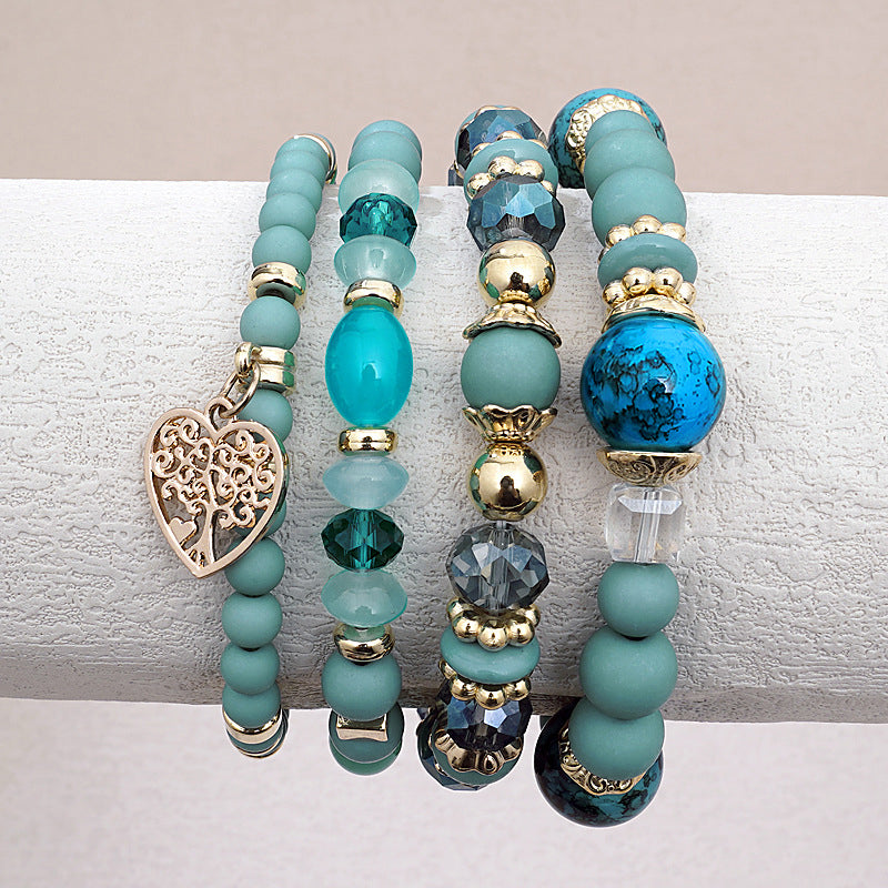 Boho-Chic Brazalete de Perlas Orgánicas