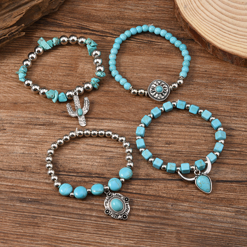 Boho-Chic Brazalete de Perlas Orgánicas