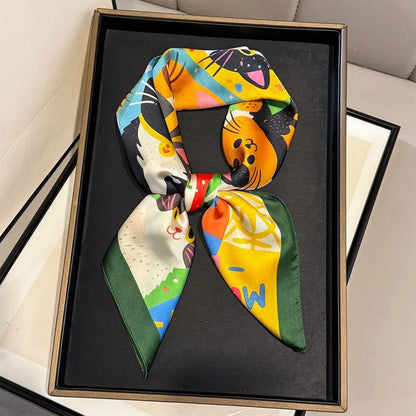 Casual Refinado Foulard de Cachemira con Katzenmuster