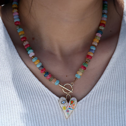 Silueta Corazón Perlenkette