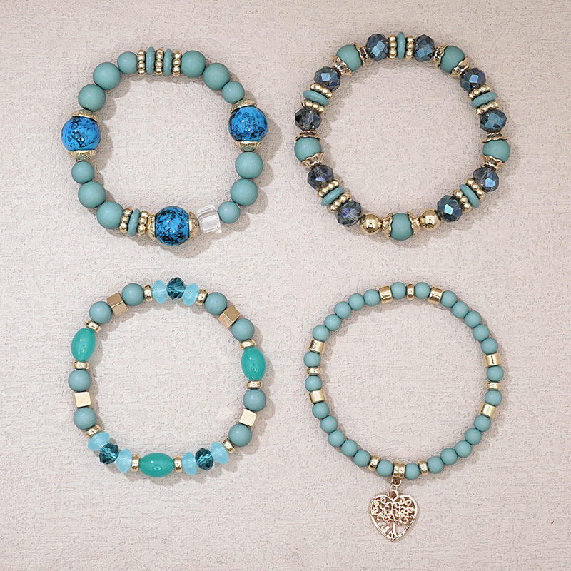Boho-Chic Brazalete de Perlas Orgánicas