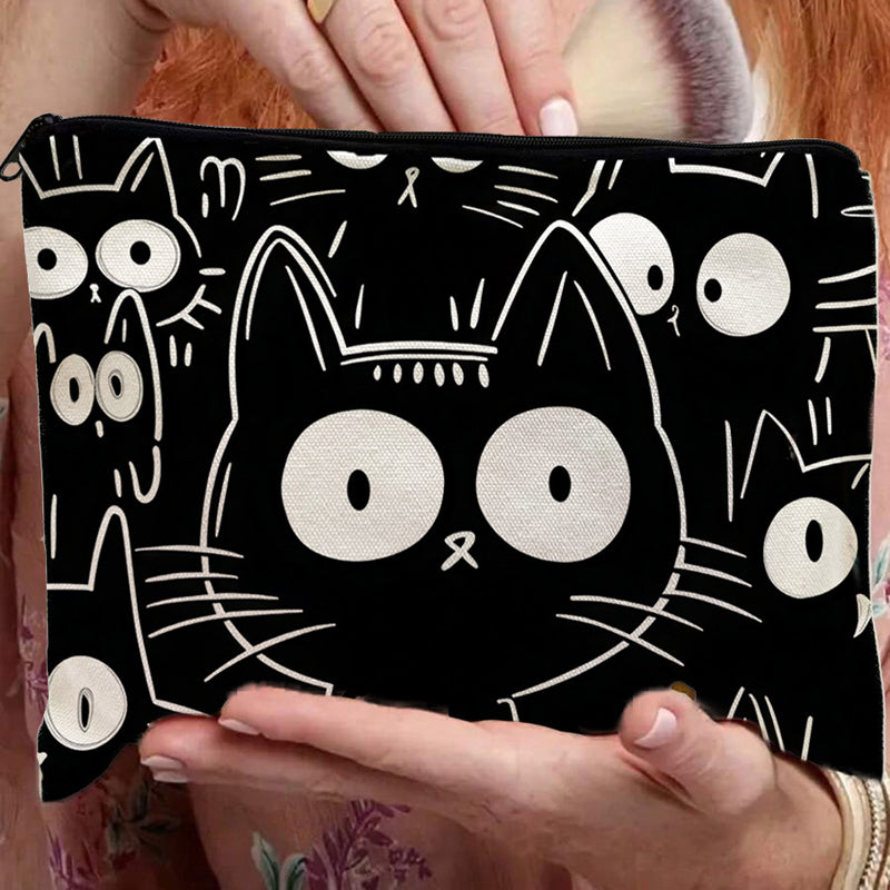Lässige Bolso de Lujo con Katzenmuster