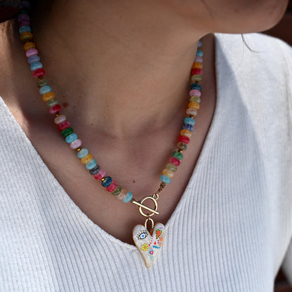 Silueta Corazón Perlenkette