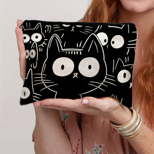 Lässige Bolso de Lujo con Katzenmuster