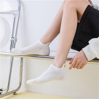 Lässige Einfarbige Calcetines de Hilo