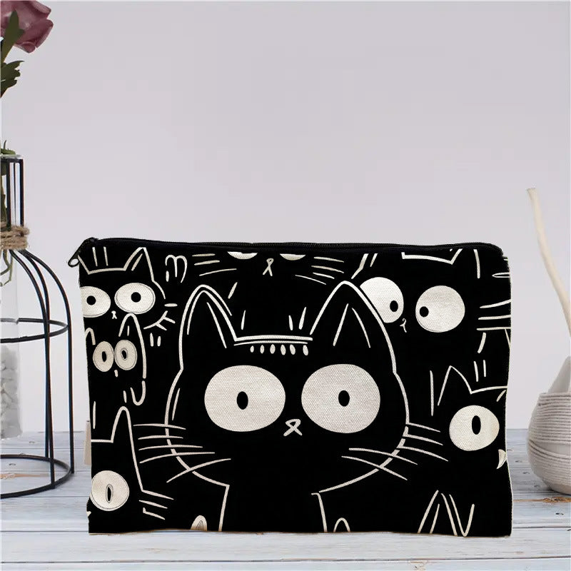 Lässige Bolso de Lujo con Katzenmuster