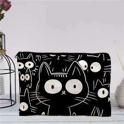 Lässige Bolso de Lujo con Katzenmuster
