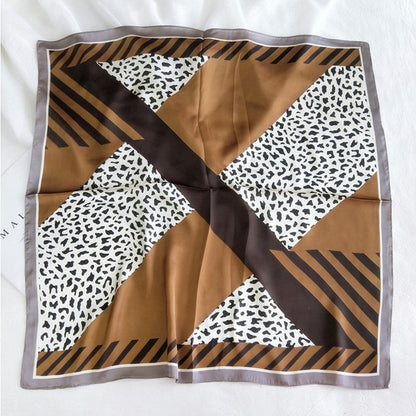 Inspiración Vintage-Foulard de Cachemira con Leopardenmuster