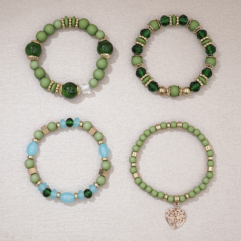 Boho-Chic Brazalete de Perlas Orgánicas