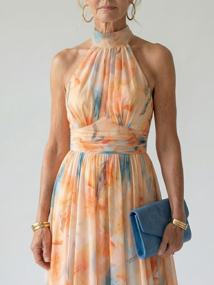 Elin | Soft Halter Vestido Midi