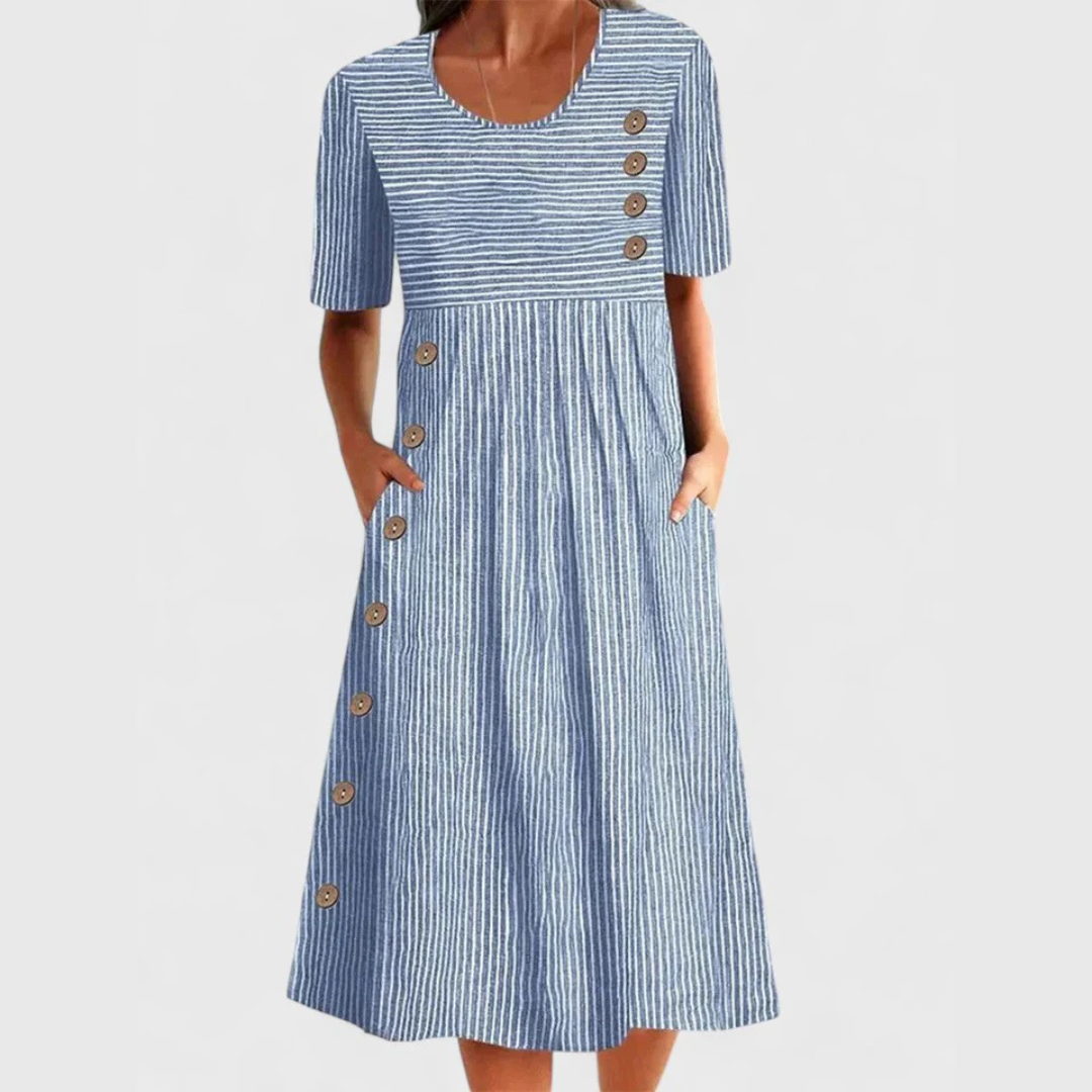 Julia | Striped Vestido Midi