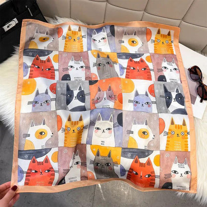 Casual Refinado Foulard de Cachemira con Katzenmuster