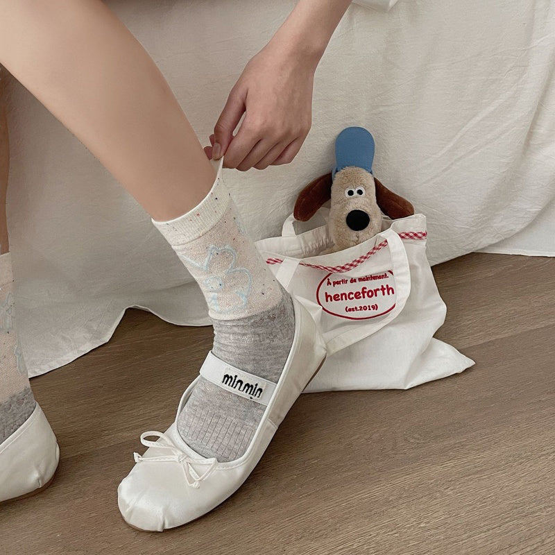 Inspiración Vintage-Freizeitsocken