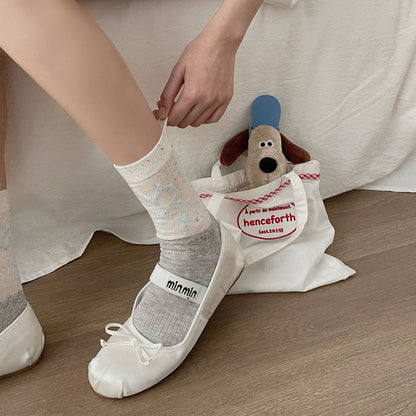 Inspiración Vintage-Freizeitsocken
