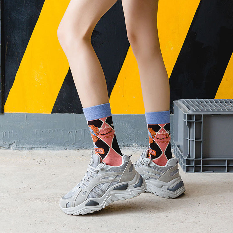 Inspiración Vintage-Freizeitsocken