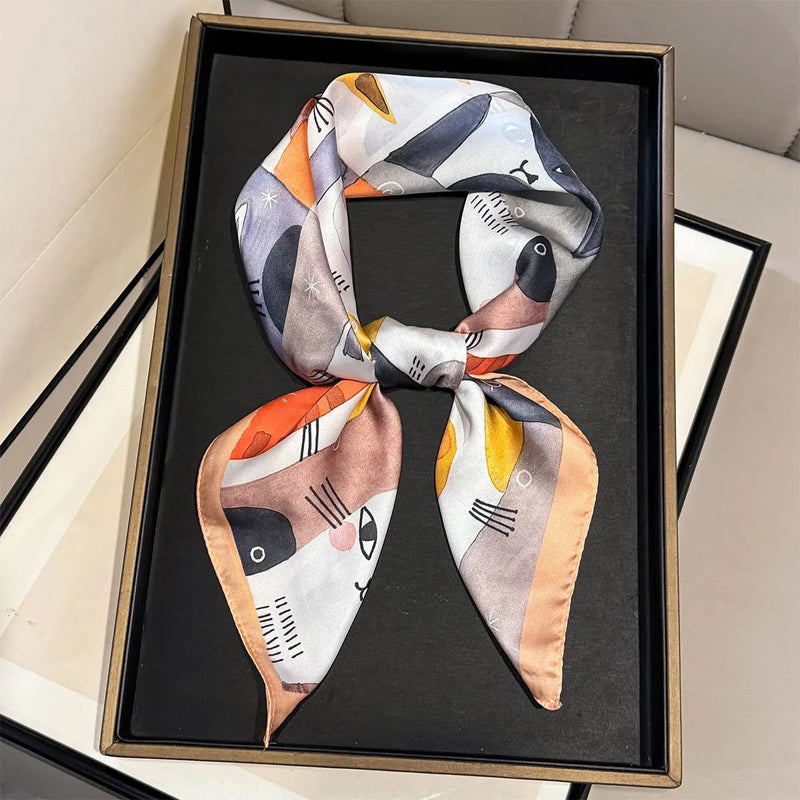 Casual Refinado Foulard de Cachemira con Katzenmuster