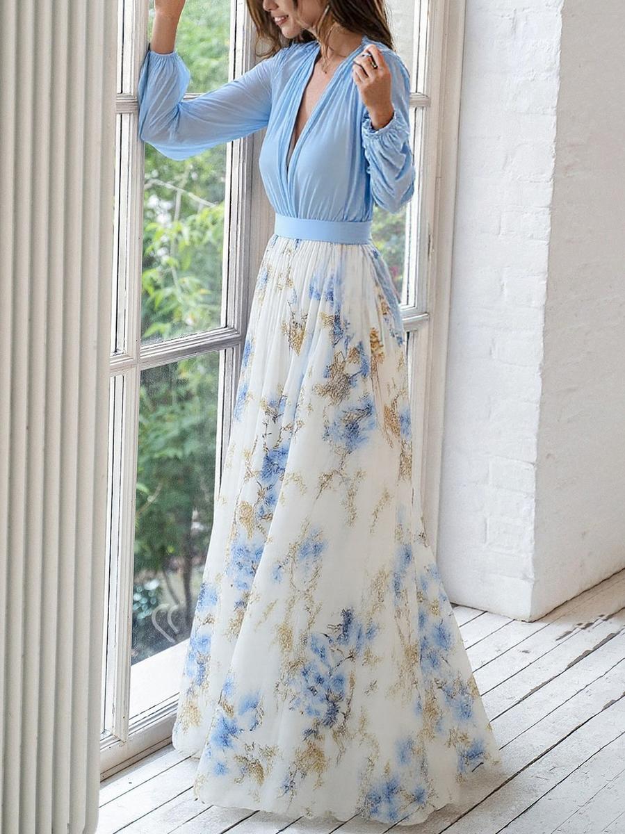 Abigail™ - Vestido Maxi con Dazzling Floral Print