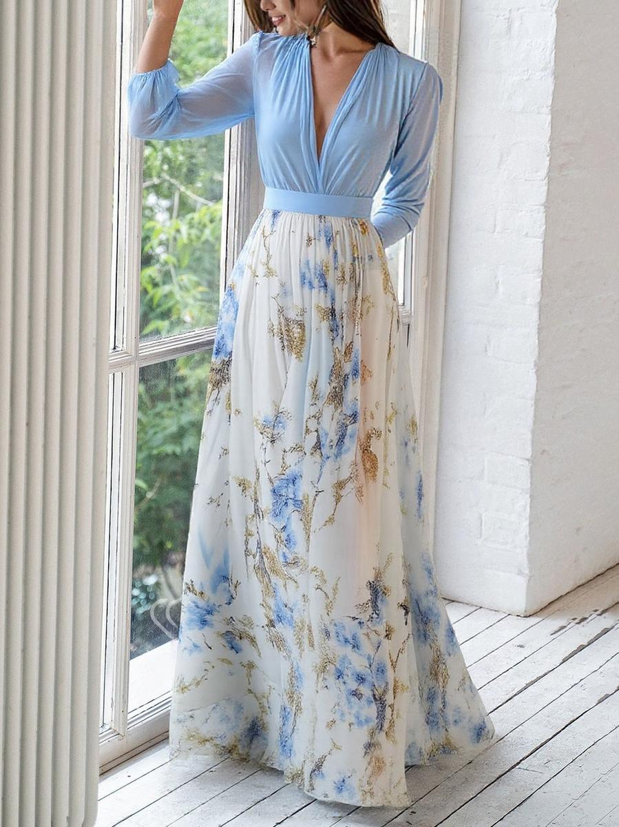 Abigail™ - Vestido Maxi con Dazzling Floral Print