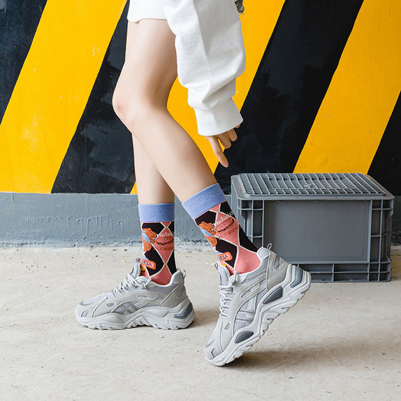 Inspiración Vintage-Freizeitsocken