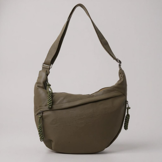 Agata | Olive Green Bolso de Hombro