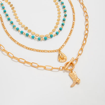 Inspiración Vintage Boho-Chic con Colgante Esculpido Collar de Alta Joyería