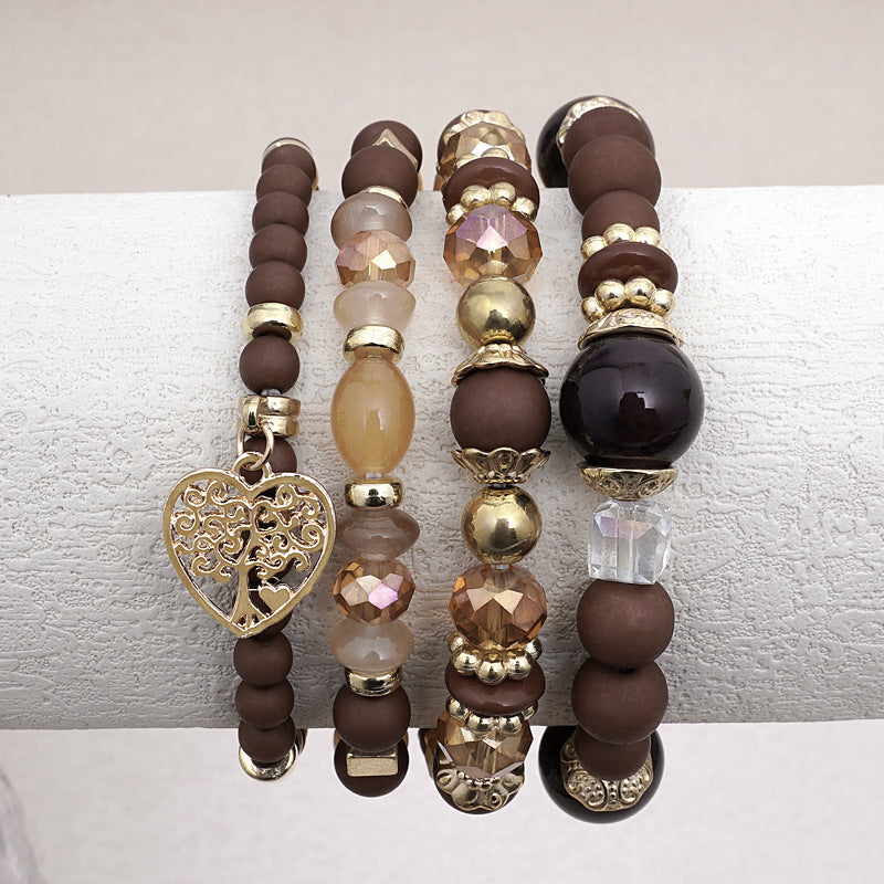 Boho-Chic Brazalete de Perlas Orgánicas