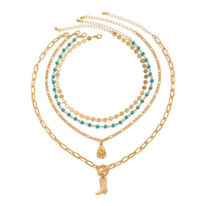Inspiración Vintage Boho-Chic con Colgante Esculpido Collar de Alta Joyería