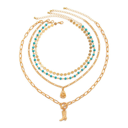 Inspiración Vintage Boho-Chic con Colgante Esculpido Collar de Alta Joyería