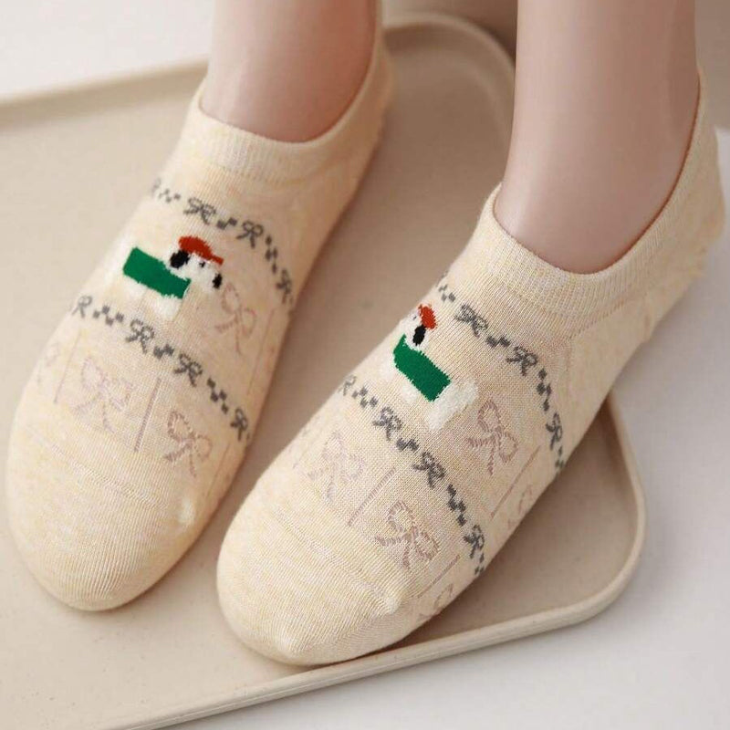 Calcetines de Hilo con Cartoon-Tiermotiven