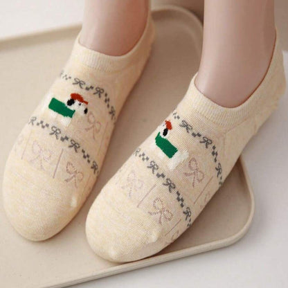 Calcetines de Hilo con Cartoon-Tiermotiven