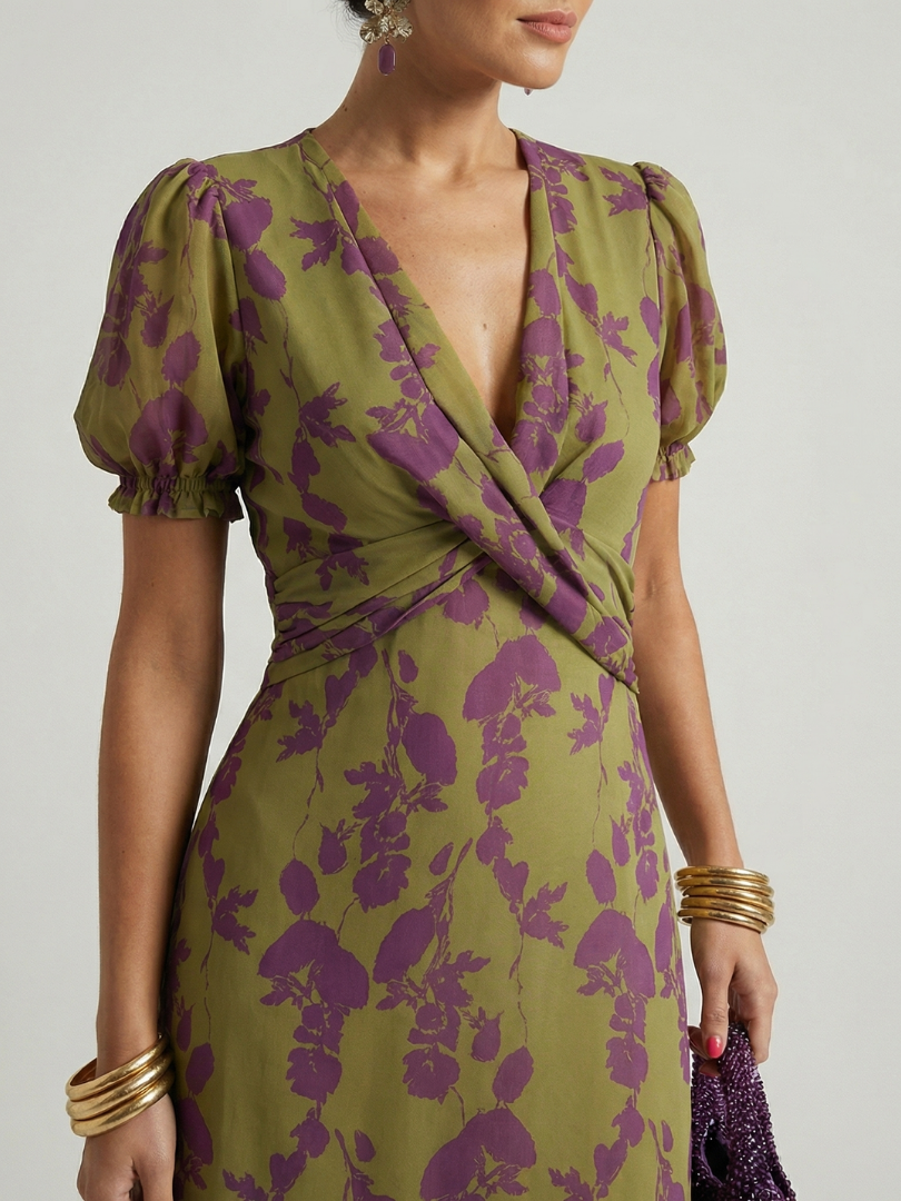 Virel | Relaxed Floral Vestido Midi