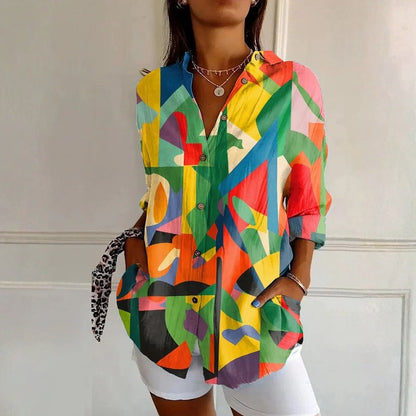 Elly | Inspiración Vintage Casual Refinado Blusa