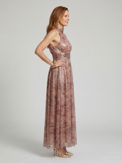 Imogen | Textured Finish Sleeveless Vestido Midi